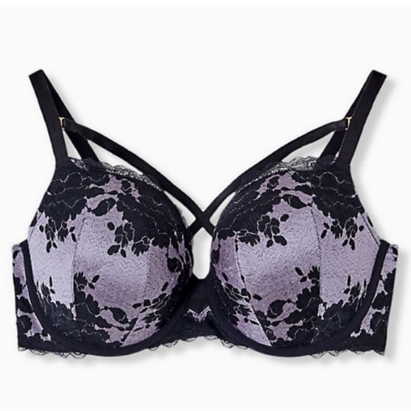 Torrid Curve Strappy Push-up T-Shirt Bra 44D - Picture 1 of 16